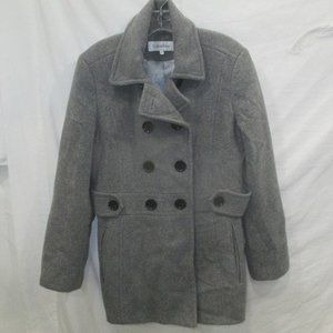 Calvin Klein * size 8 * Double Breasted Wool Coat